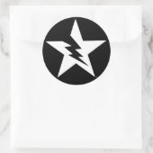 壊れたスタースティッカー ラウンドシール (バッグ)