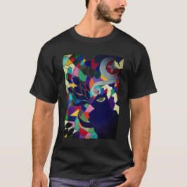 壊れたステンドグラスのモンスタートシャツ Tシャツ