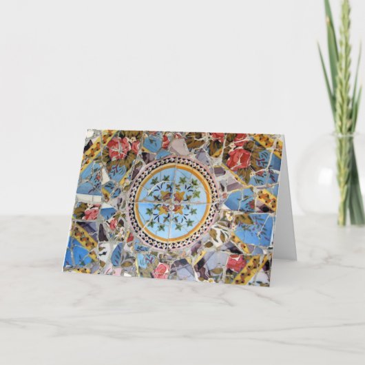 壊れたタイルのモザイク カード (正面)