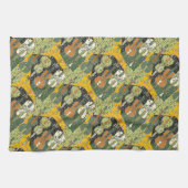 壊れたチェロ模様 キッチンタオル (横)