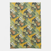 壊れたチェロ模様 キッチンタオル (縦)