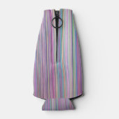 壊れたテレビ画面レインボーストライプ ボトルクーラー (裏面)