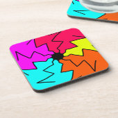 壊れたテーマカラフル コースター (左側)
