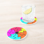 壊れたテーマカラフル コースター (側面)