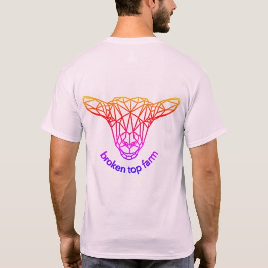 壊れたトップファーム – レトロ Tシャツ (裏面)
