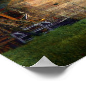 壊れたドーム屋根の納屋 ポスター (角)