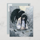 壊れたハローの落ちたな天使の郵便はがき ポストカード (正面/裏面)