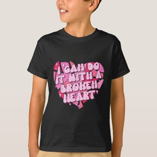 壊れたハートでできる Tシャツ (正面)