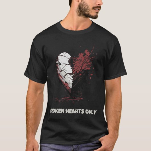 壊れたハートのみ Tシャツ (正面)
