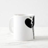 壊れたハートのキャンディポップ コーヒーマグカップ (正面左)