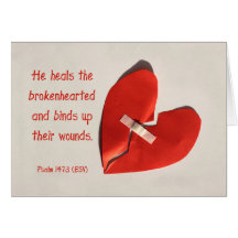 壊れたハートのヒーラーPsalm 147:3聖なる書物、 経典アート