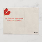 壊れたハートのヒーラーPsalm 147:3聖なる書物、 経典アート ポストカード (裏面)