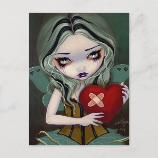 「壊れたハートの修理」はがき ポストカード (正面)