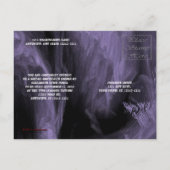 壊れたハートの木ゴシックブライダルシャワー インビテーションポストカード (裏面)