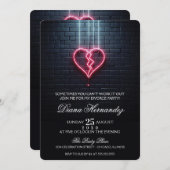 壊れたハートの離婚パーティー 招待状 (正面/裏面)