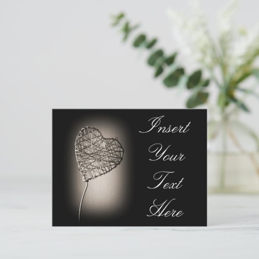 壊れたハートはがき ポストカード (スタンド正面)