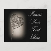 壊れたハートはがき ポストカード (正面)