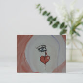 壊れたハートはがき ポストカード (スタンド正面)