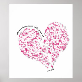 壊れたハートをアートに ポスター