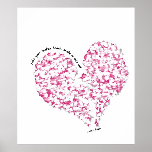 壊れたハートをアートに ポスター (正面)