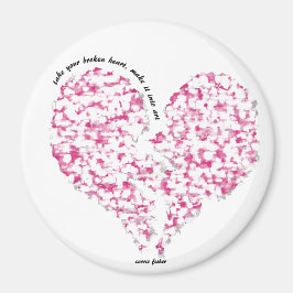 壊れたハートをアートに マグネット