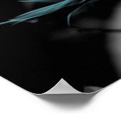 壊れたハートを癒すかわいらし – 白いバラの写真 ポスター (角)