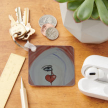 壊れたハートキーチェーン