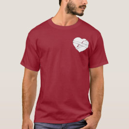 壊れたハートスケッチを修復する Tシャツ