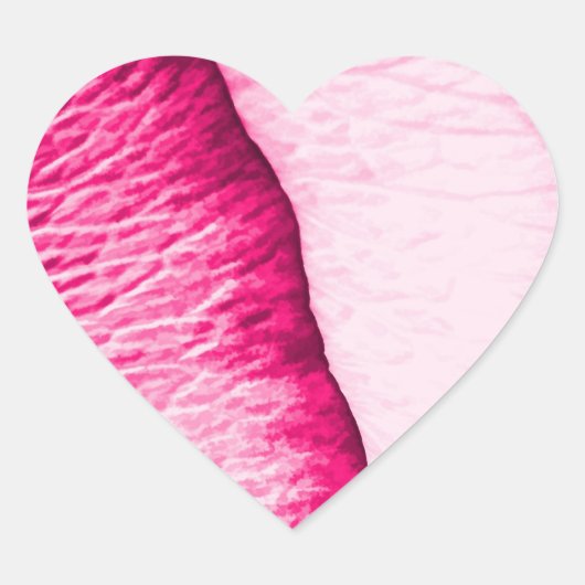 壊れたハートバラ花弁パターン ハートシール (正面)