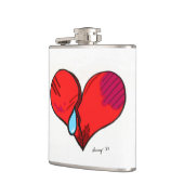 壊れたハートフラスコ フラスク (左)