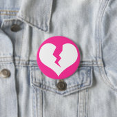 壊れたハートボタン/ピン 缶バッジ (インサイチュ)