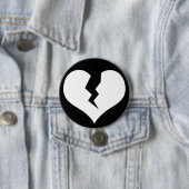 壊れたハートボタン/ピン 缶バッジ (インサイチュ)