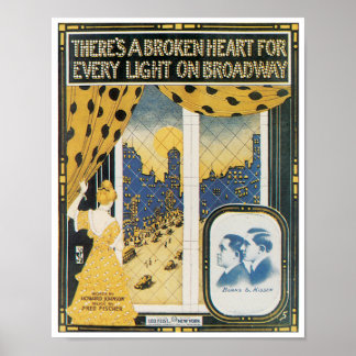 壊れたハートポスター ポスター