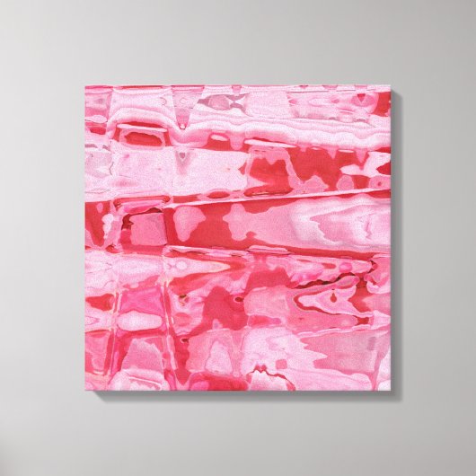 壊れたハート抽象芸術 キャンバスプリント (正面)