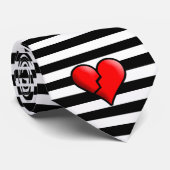 壊れたハート – シーンネックタイ ネクタイ (ロール)