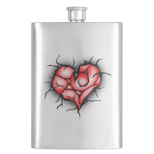 壊れたハート フラスク (正面)
