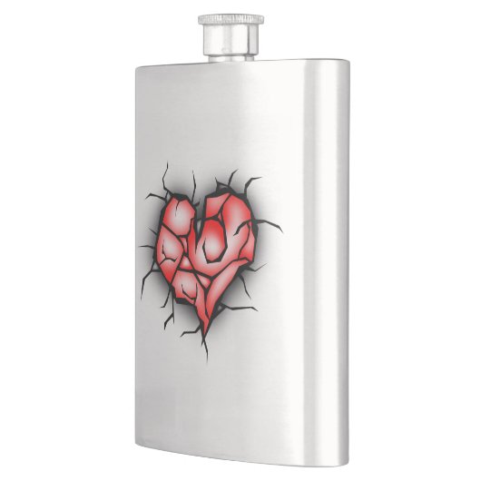 壊れたハート フラスク (左)
