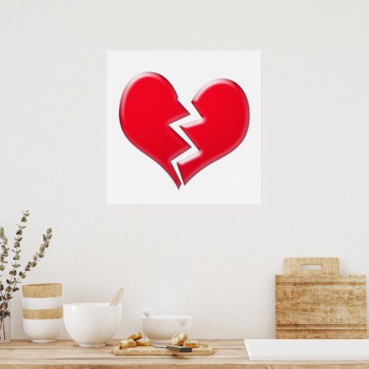 壊れたハート ポスター (キッチン)