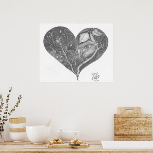 壊れたハート ポスター (キッチン)