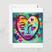 壊れたハート ポストカード (正面/裏面)