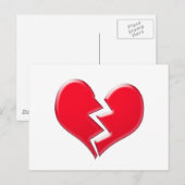 壊れたハート ポストカード (正面/裏面)