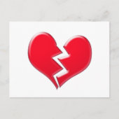 壊れたハート ポストカード (正面)
