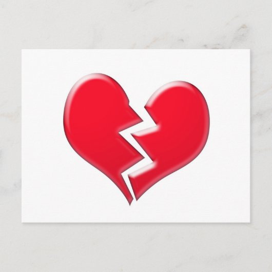 壊れたハート ポストカード (正面)