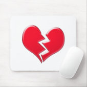 壊れたハート マウスパッド (マウス)