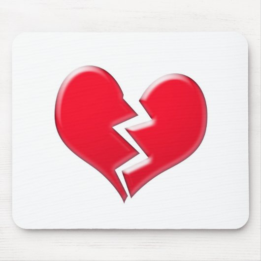 壊れたハート マウスパッド (正面)