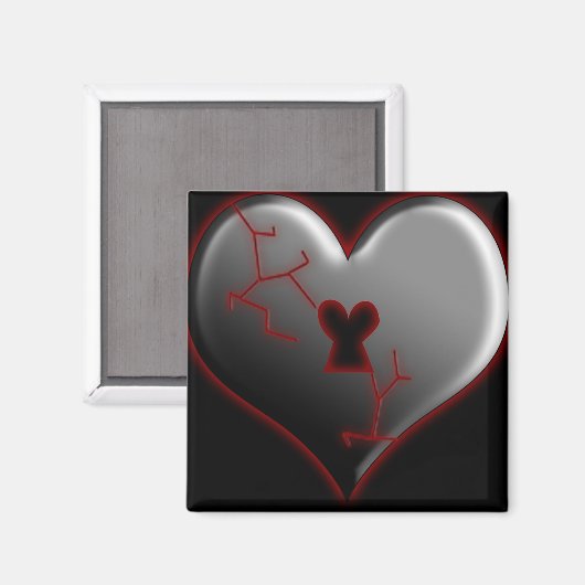 壊れたハート マグネット (正面/裏面)