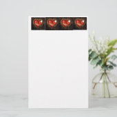 壊れたハート/修復ハート文房具 便箋 (スタンド正面)