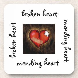 壊れたハート/修復ハート – コルクコースター コースター
