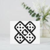 壊れたハート – 愛 ポストカード (スタンド正面)