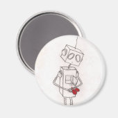 「壊れたハート」磁石 マグネット (正面/裏面)